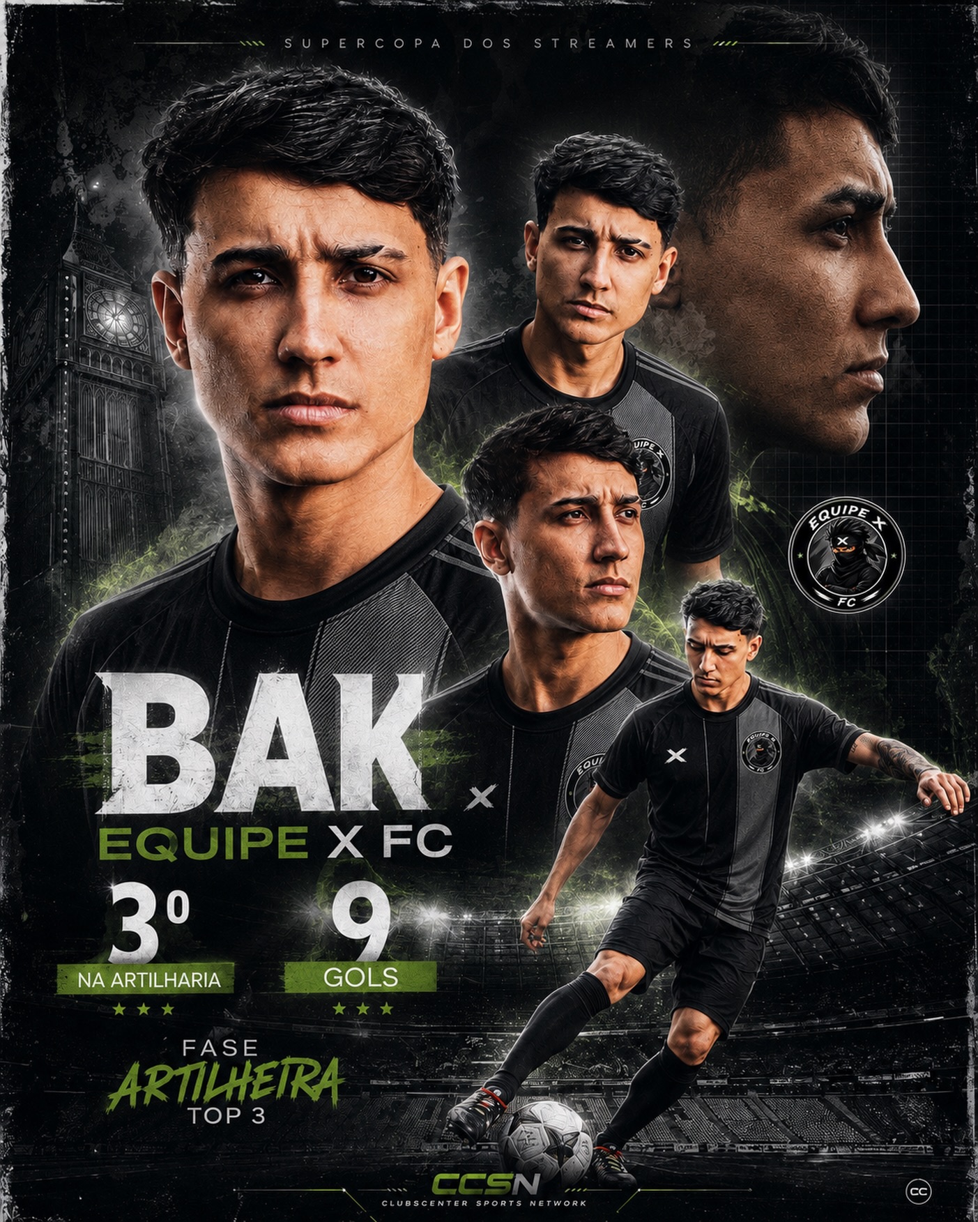 Arte da ClubsCenter: Bak no top 3 da artilharia